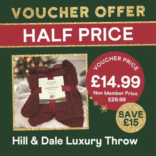 HALF PRICE – Hill & Dale Throw